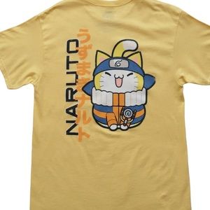 NYARUTO Naruto Graphic Cat T-Shirt M, unisex